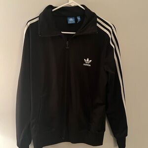 Adidas Black Jacket with White Accents